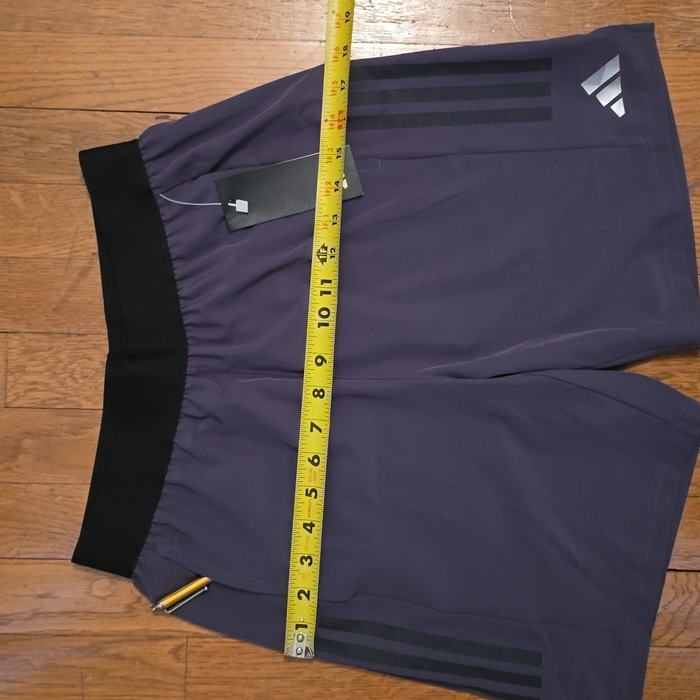 ADIDAS BRAND SIGNATURE BOYS GRAY ATHLETIC SHORTS SIZE LARGE 14-16 - Picture 7 of 13